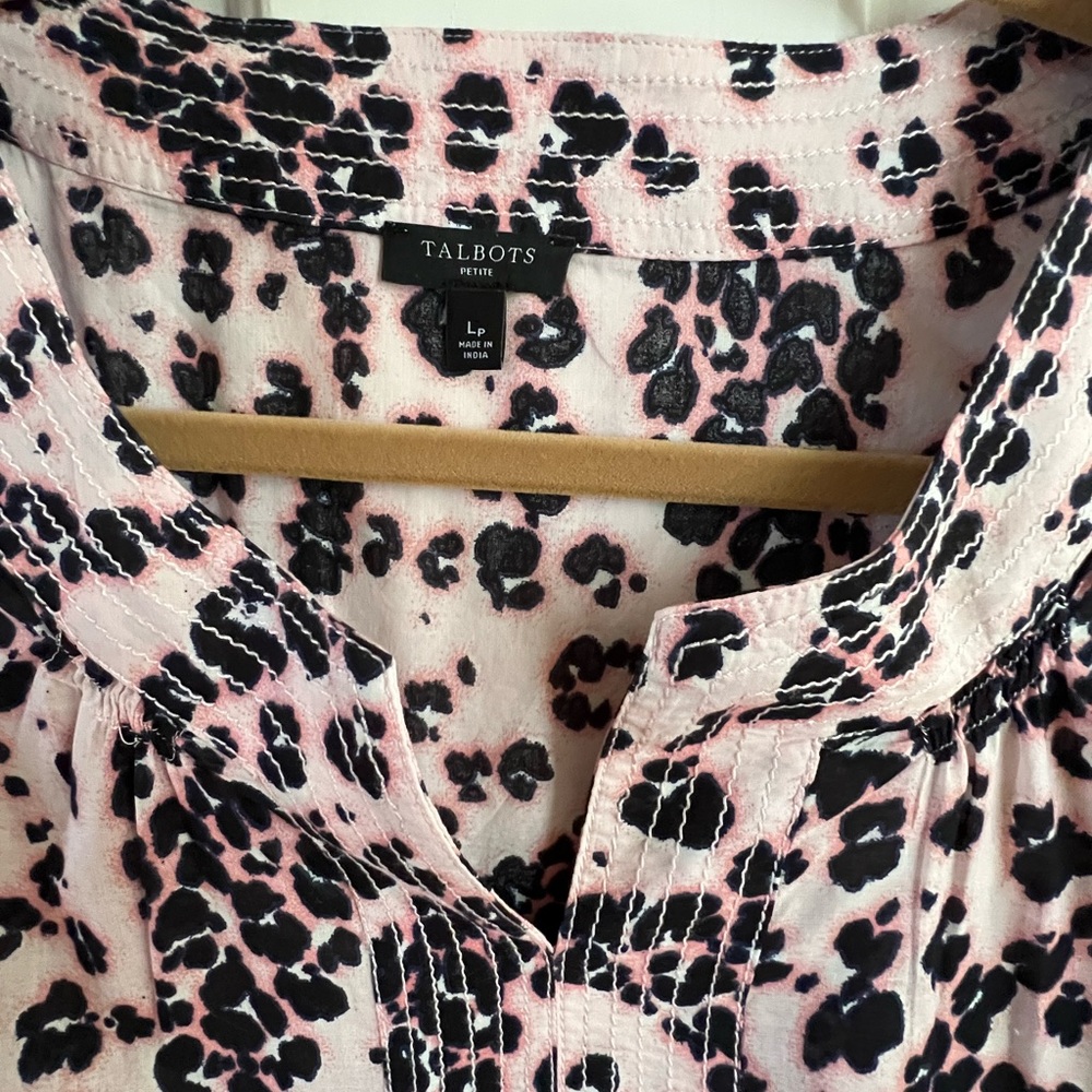 TALBOTS Blouse/Shirt LP Large-Petite pullover 100% Cotton. Cool & Lightw… - Picture 5 of 7